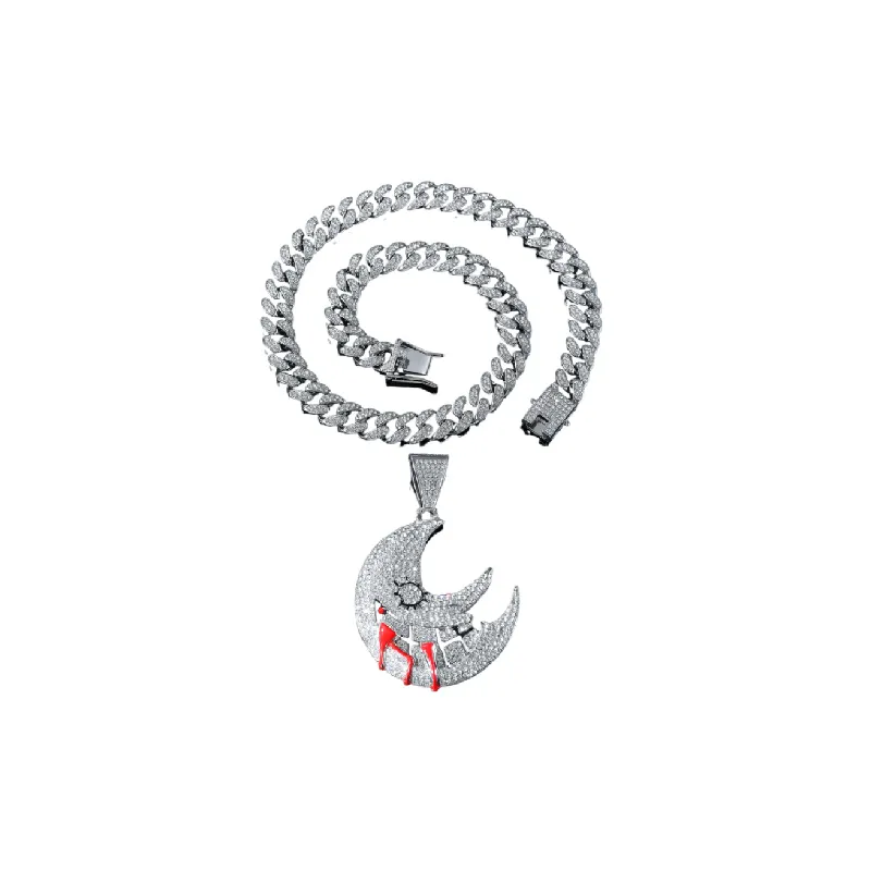 Moon Pendant Necklace-3