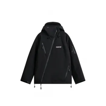 Solid Color Hooded Down Jacket