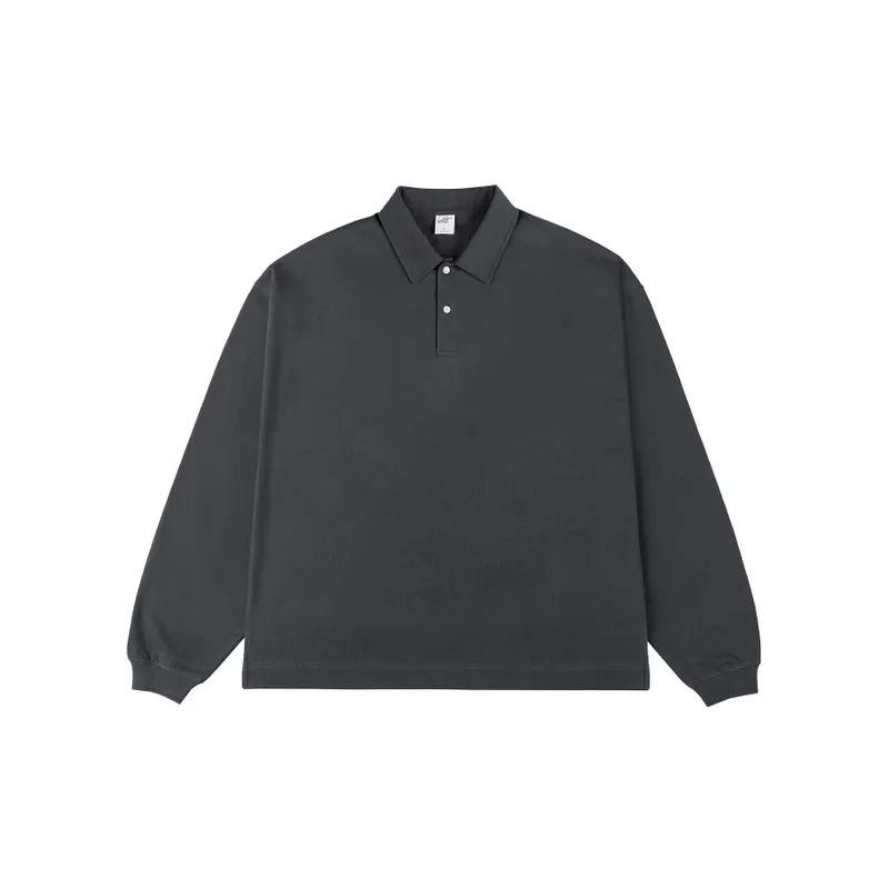 Loose Lapel Long Sleeve T shirt-9