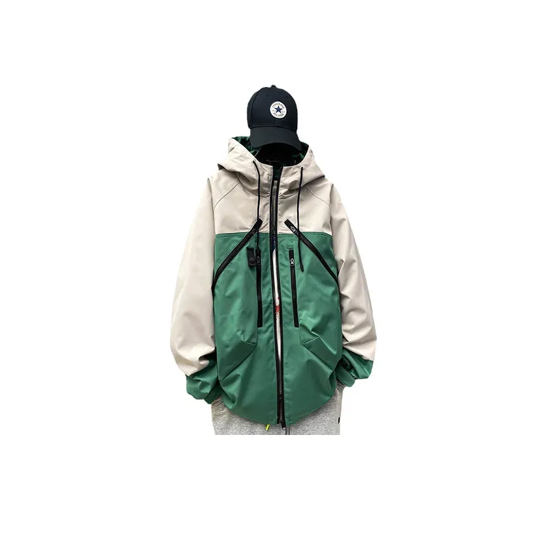 Trendy Hooded Windproof Jacket-1