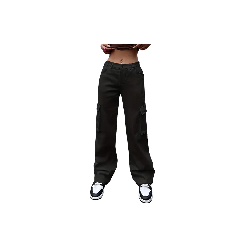 Fashionable Simple Cargo Pants-0