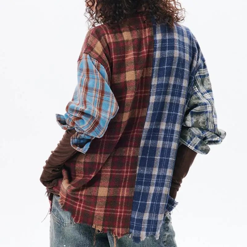 Casual Plaid 100% Cotton Shirt-3