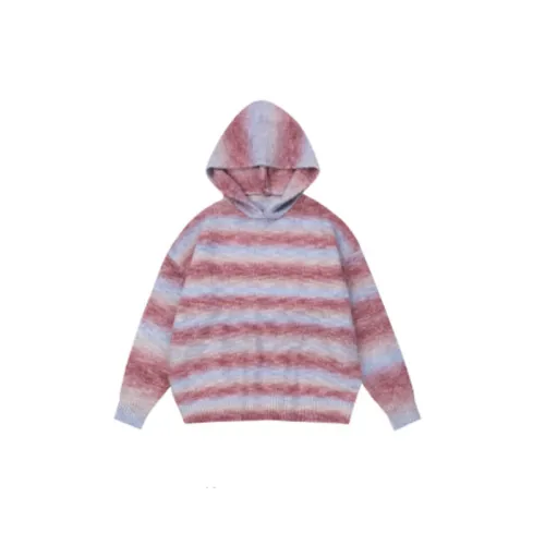 Dopamine Wear Striped Niche Hooded Sweater