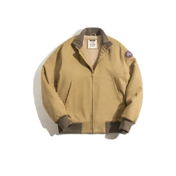 Hardcore Style Stand Up Collar Cotton Jacket