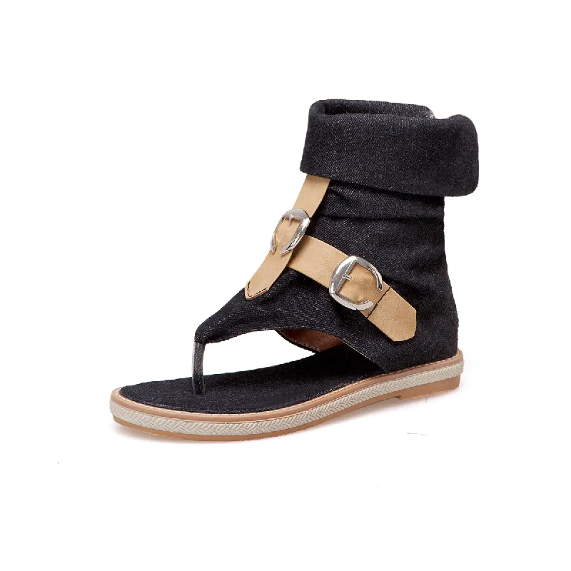Casual Plain Beach Sandals-3