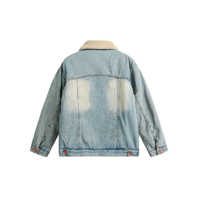 New Lambswool Denim Fashion Coat-1