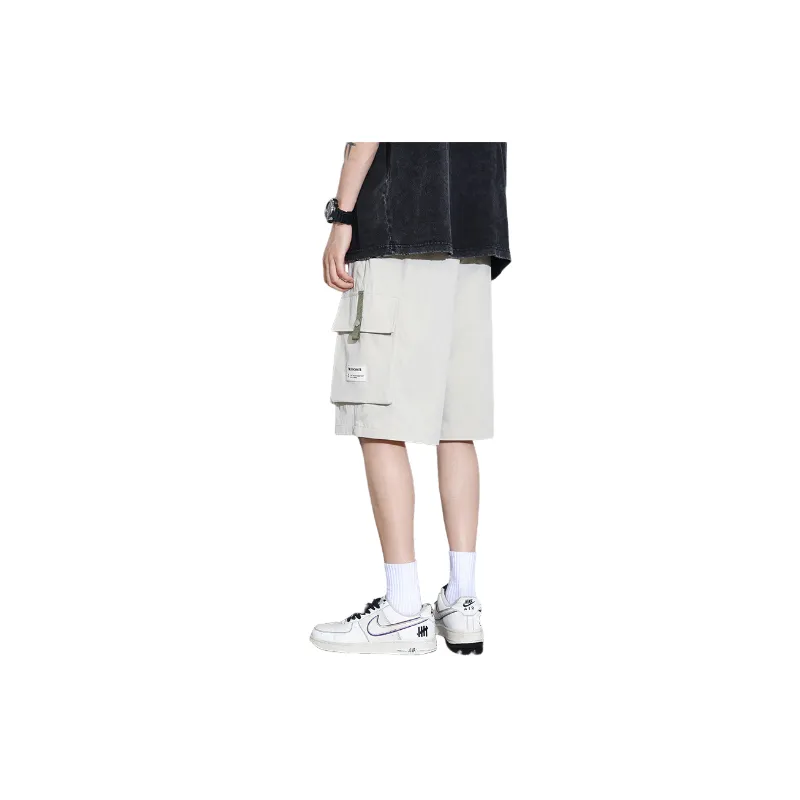 Casual Loose Polyester Cargo Shorts-7