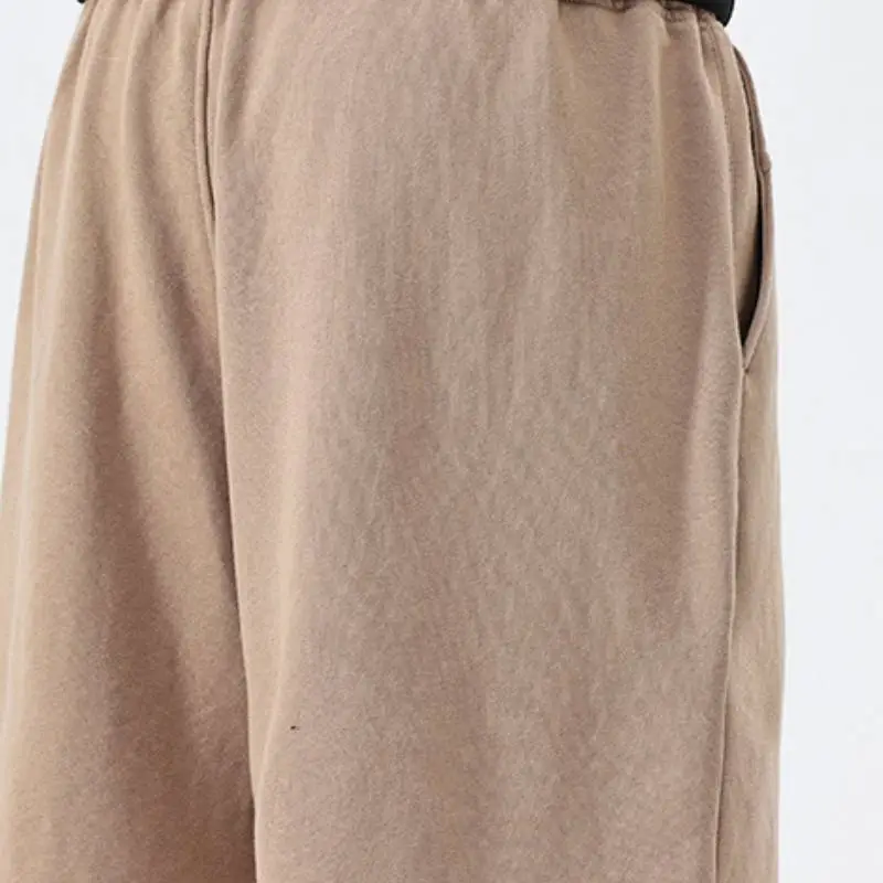 Casual Loose Cotton Blended Fabric Sports Shorts Unisex-6