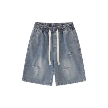 Retro Star Denim Shorts Unisex