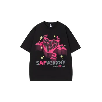 Retro Print 100% Cotton T Shirt
