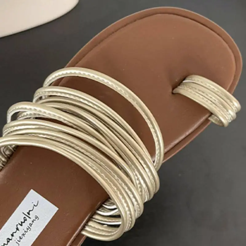 Casual Plain Beach Sandals-3