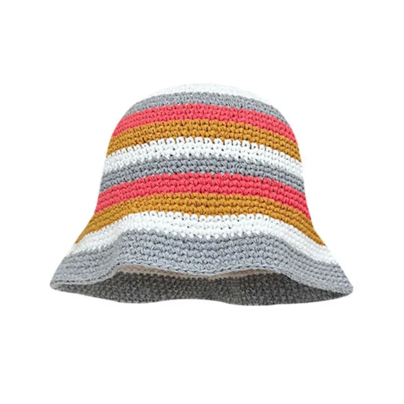 Retro Contrast Color Beanie Women-1