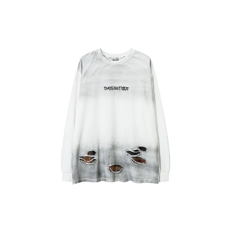 Street Ripped Cotton T Shirt-0