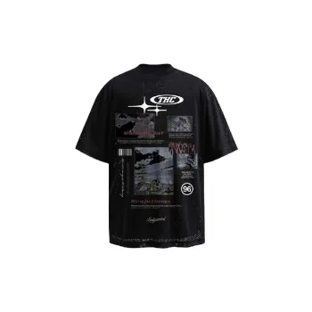 Fashion Letter Blended Synthetic Fabrics T Shirt