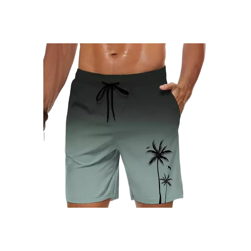 Sporty Retro Polyester Casual Shorts-2