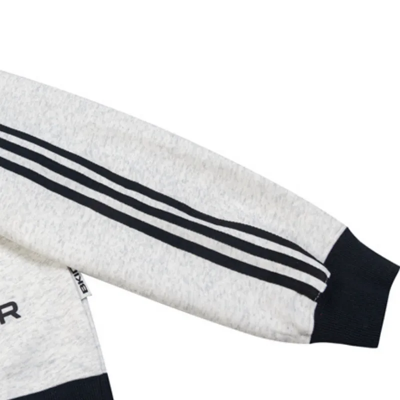 Retro Contrast Color Sweatshirt-3