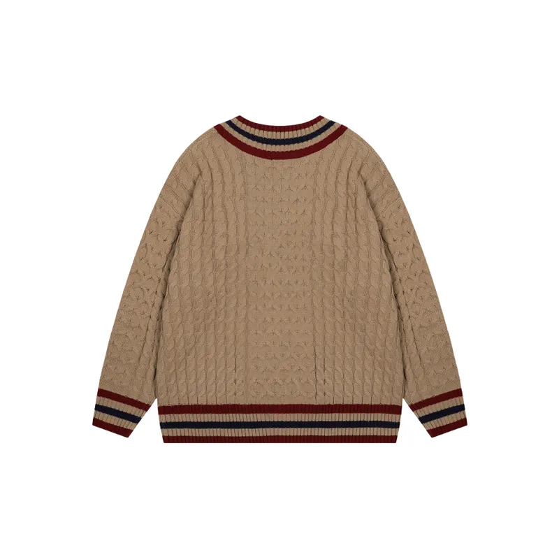 Loose Casual Acrylic Fibres Sweater-1