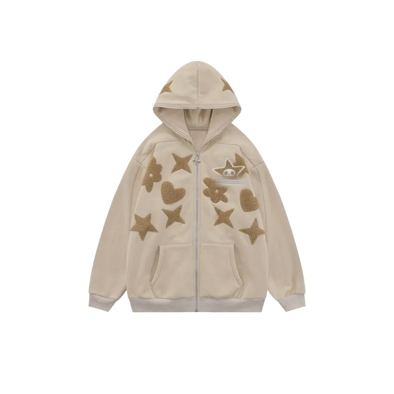 Retro Loose Polyester Sweatshirt-0