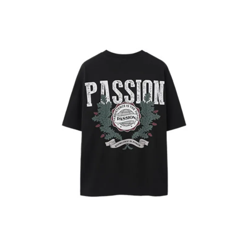 Fashion Loose 100% Cotton T Shirt-7