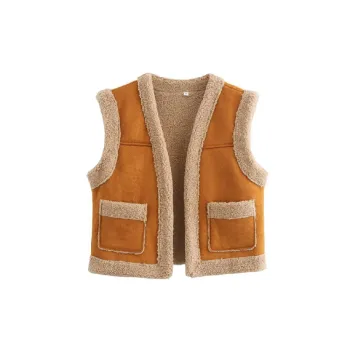 Retro Plain Vest Women