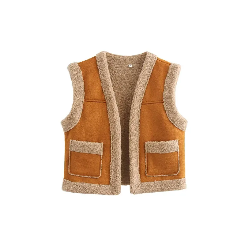 Retro Plain Vest Women-0