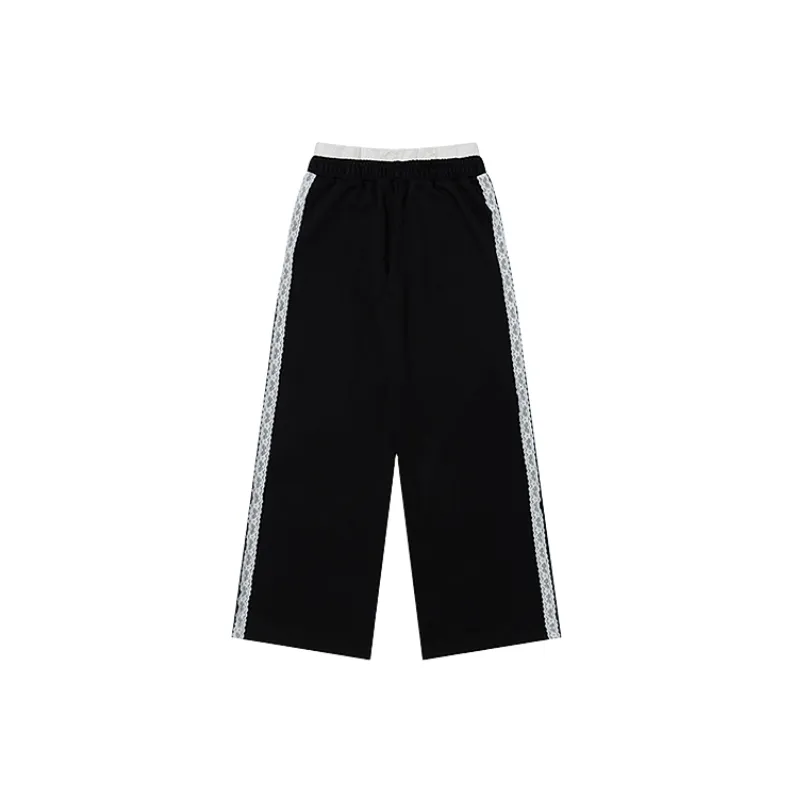 Fashionable Loose Straight Leg Casual Pants Women-5