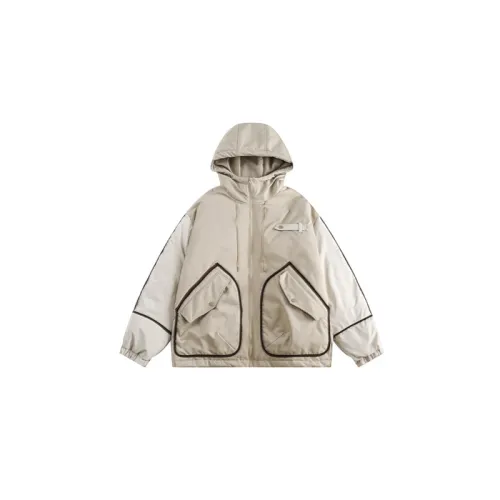 Retro Youth Campus Style Hooded Cotton-padded Jacket