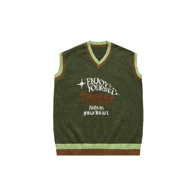 Retro Fashion Acrylic Fibres Vest