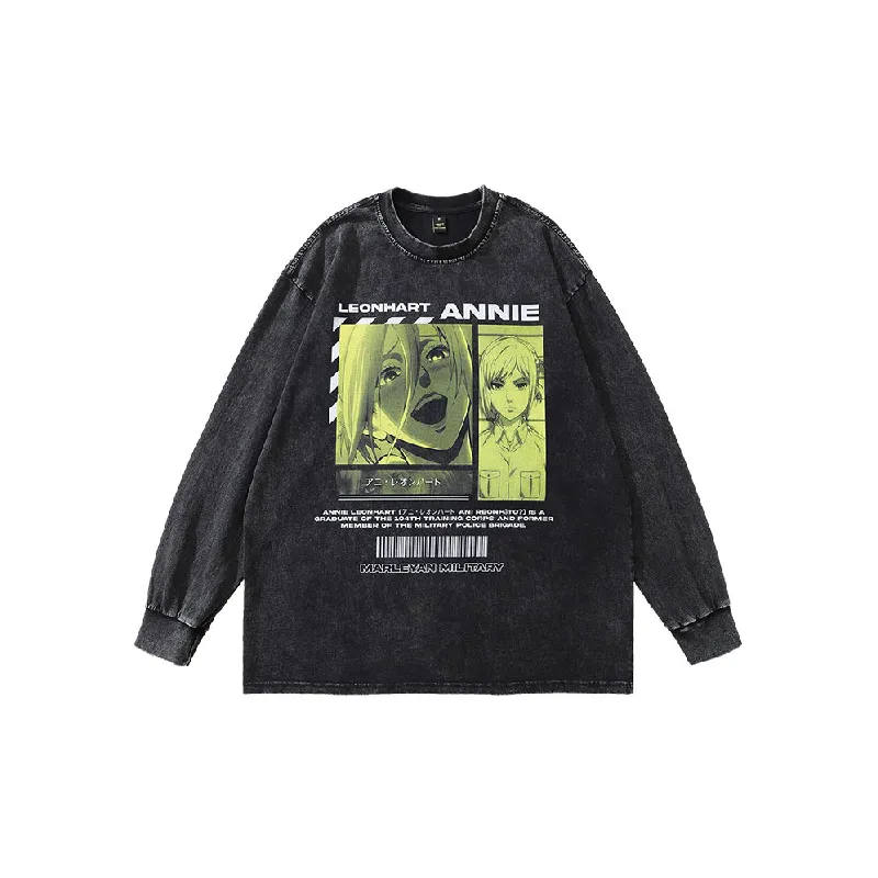 Retro Washed Long Sleeve Sweatshirt-14