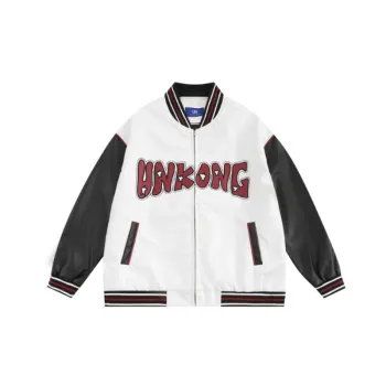 Retro Loose Design Sense Color matching Casual Long sleeve Jacket
