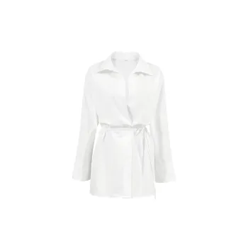 Loose Fashionable Cotton Linen Blend Shirt Women