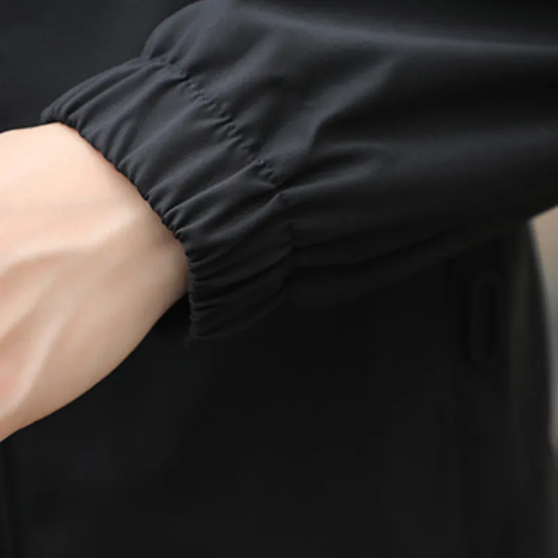 Casual Simple Blended Synthetic Fabrics Jacket-2