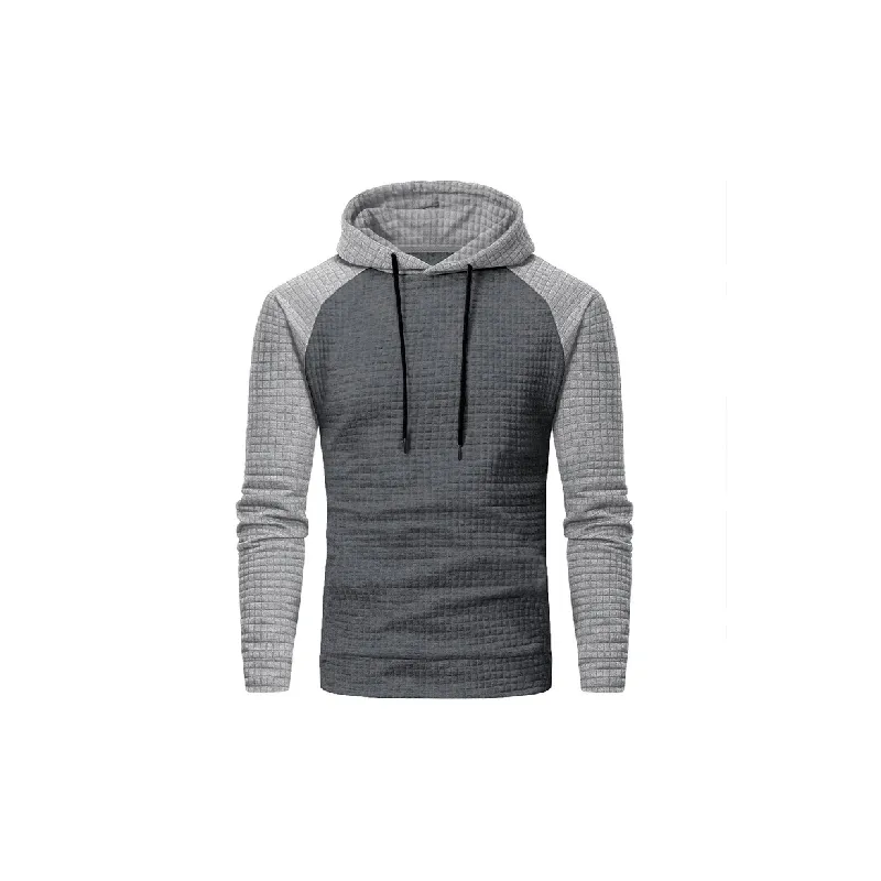 Casual Plaid Blended Synthetic Fabrics Sweatshirt Unisex-2