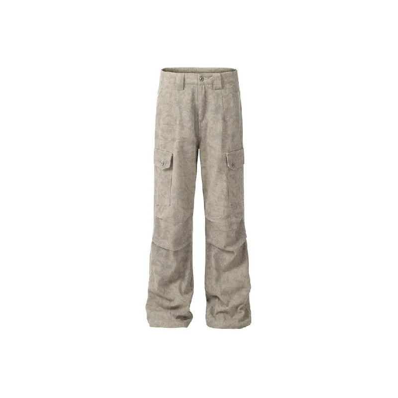 Loose Fashion Denim Cargo Pants-0