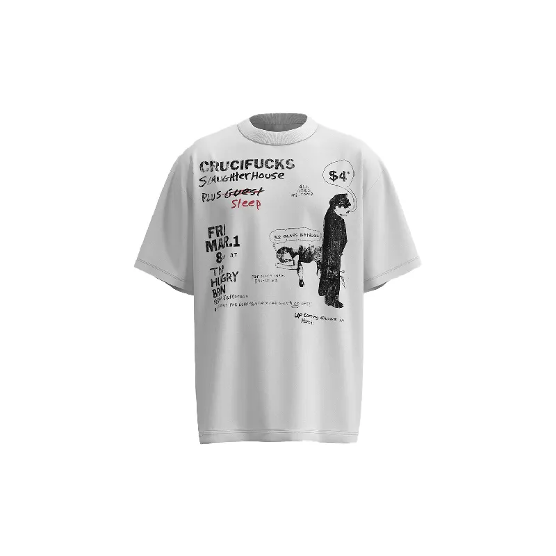 Casual Loose Combed Cotton T Shirt-0