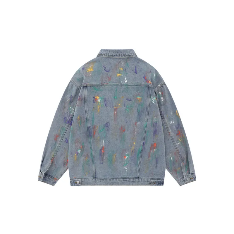 Retro Tie Dye Denim Jacket-1