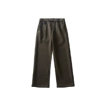 Fashionable Loose Straight Leg Blended Synthetic Fabrics Casual Pants