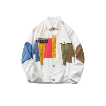 Contrast Color Patch Jacket