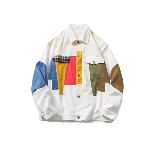 Contrast Color Patch Jacket