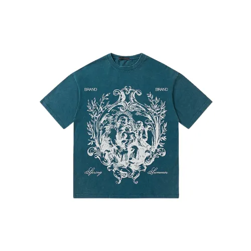 Loose Washed Art Print T Shirt