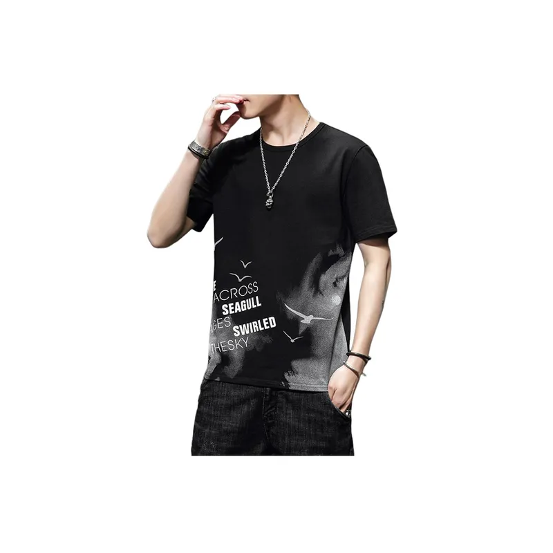 New Trendy Short Sleeved T Shirt   Casual Large Size Two Sets-0