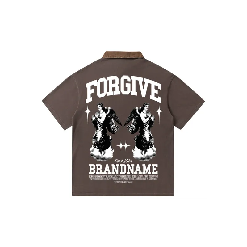 Loose Print Cotton T Shirt-7