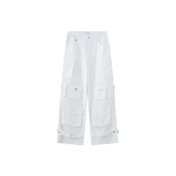 Retro Overalls Casual Loose Wide Leg Cargo Pants