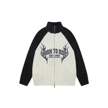 Retro Zipper Casual Sweatshirt