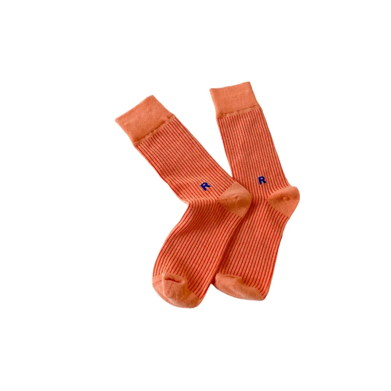 Basics Simple Cotton Mid Calf Sock-8
