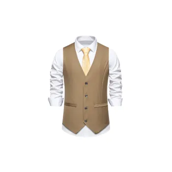 Basics Simple Cotton Blended Fabric Vest
