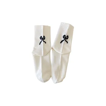 Simple Loose 100% Cotton Mid Calf Sock