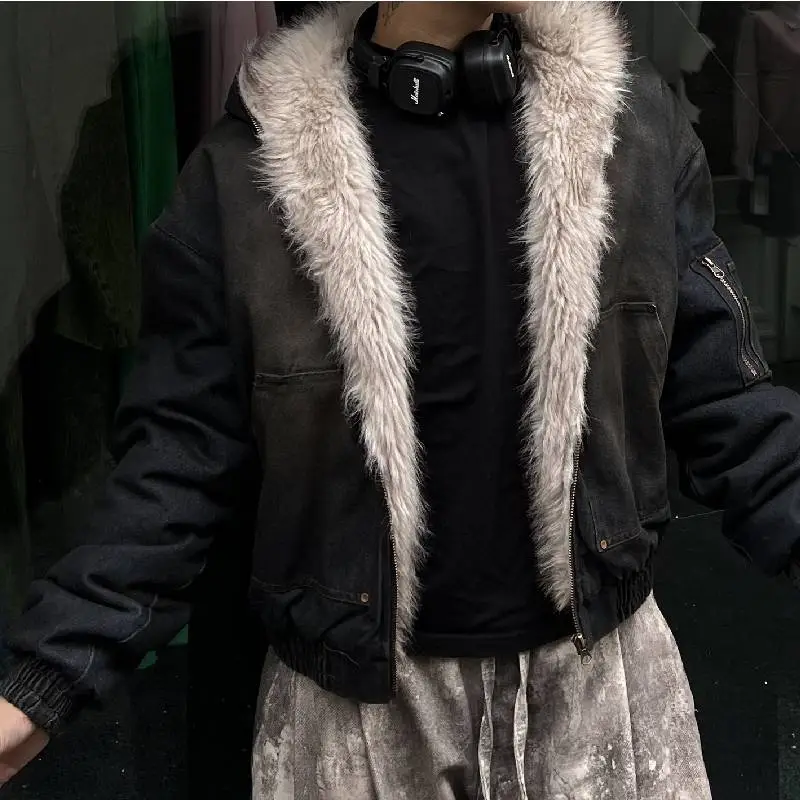 Retro Washed Loose Quilted Jacket-3