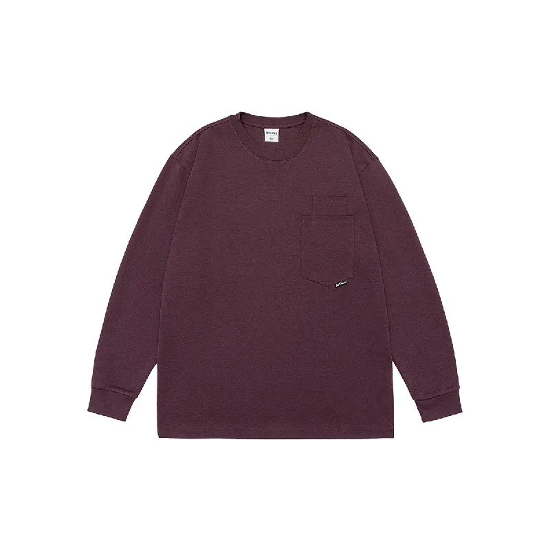 Casual Long Sleeve Blended Synthetic Fabrics T Shirt-6