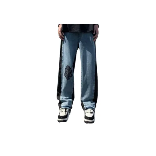 Casual Style Denim Trousers